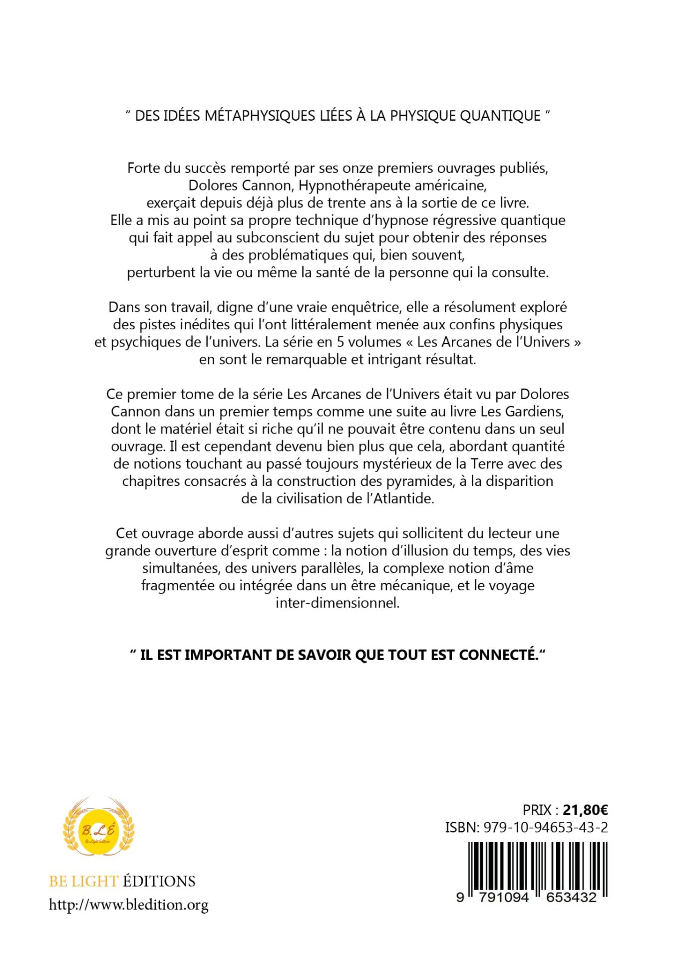 4 eme de couverture de arcanes t1