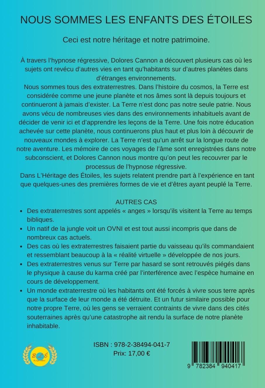 L heritage des etoiles 4eme couverture